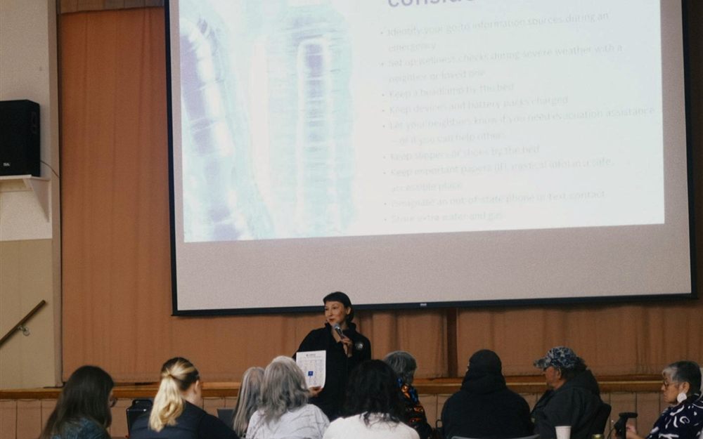 Katy Wolf presenting Small Steps program