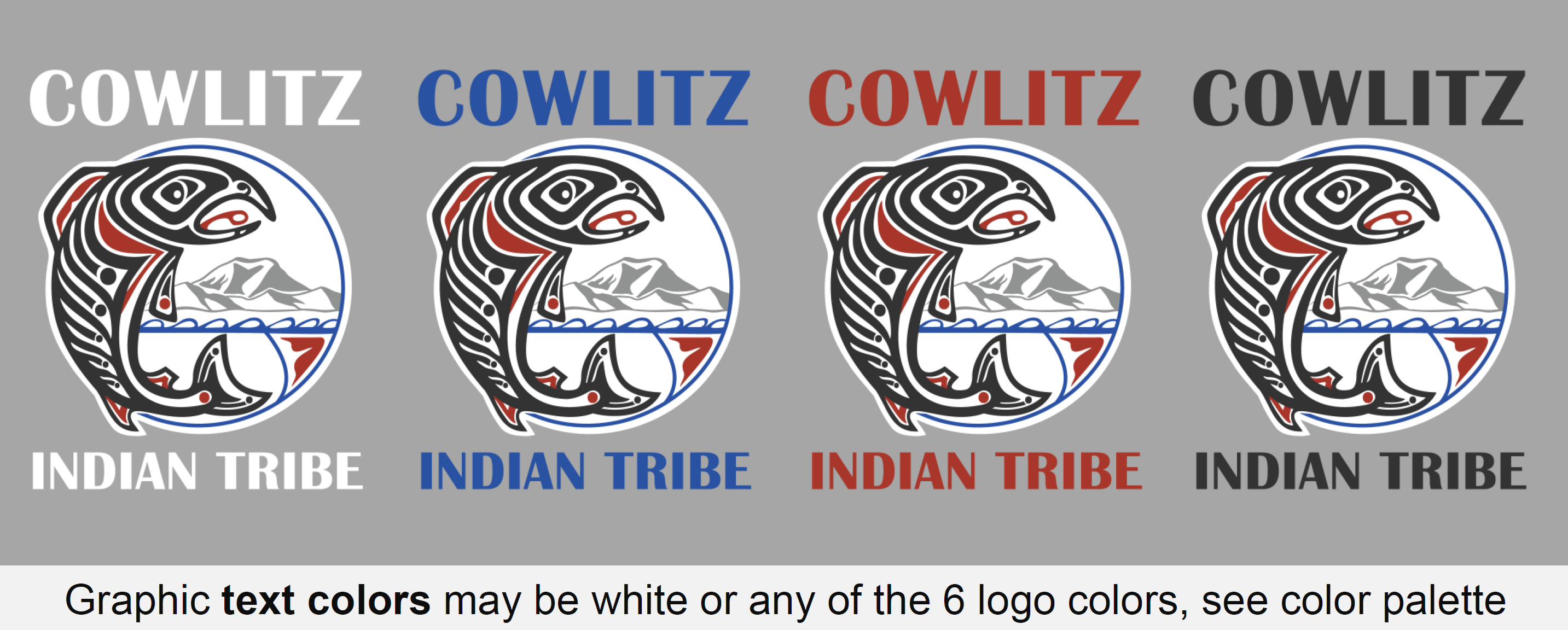 Image of Cowlitz Tribe Logo with bottom text: Cowlitz Indian Tribe